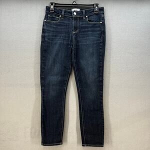 Paige Jeans Women's 27 (4) Dark Blue Verdugo Crop Preppy Normcore Classic